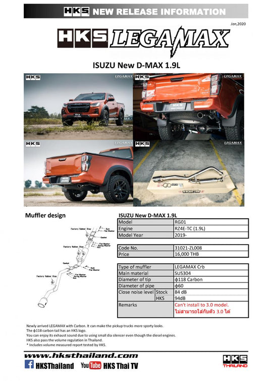 ALL NEW D-MAX
2020 RG01